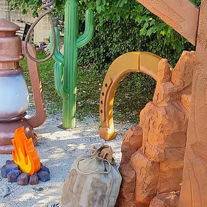 Ambiente western per allestimento